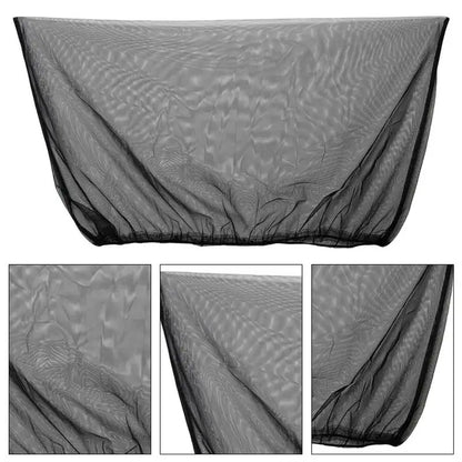 Car Sunshade Mesh Curtain Black