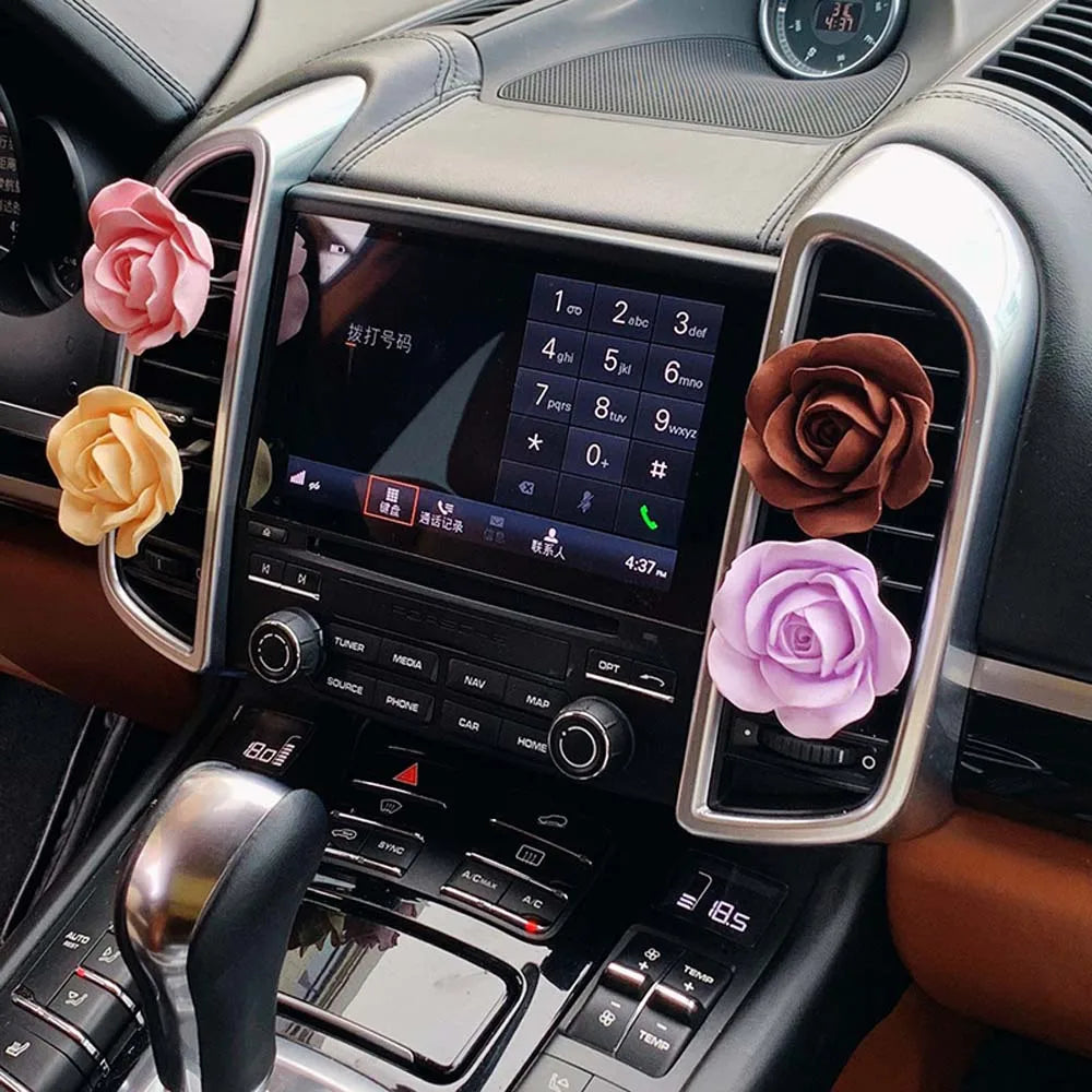 Car Pink Yellow Purple Rose Fragrance aromatherapy diffuser - Autoxmatch