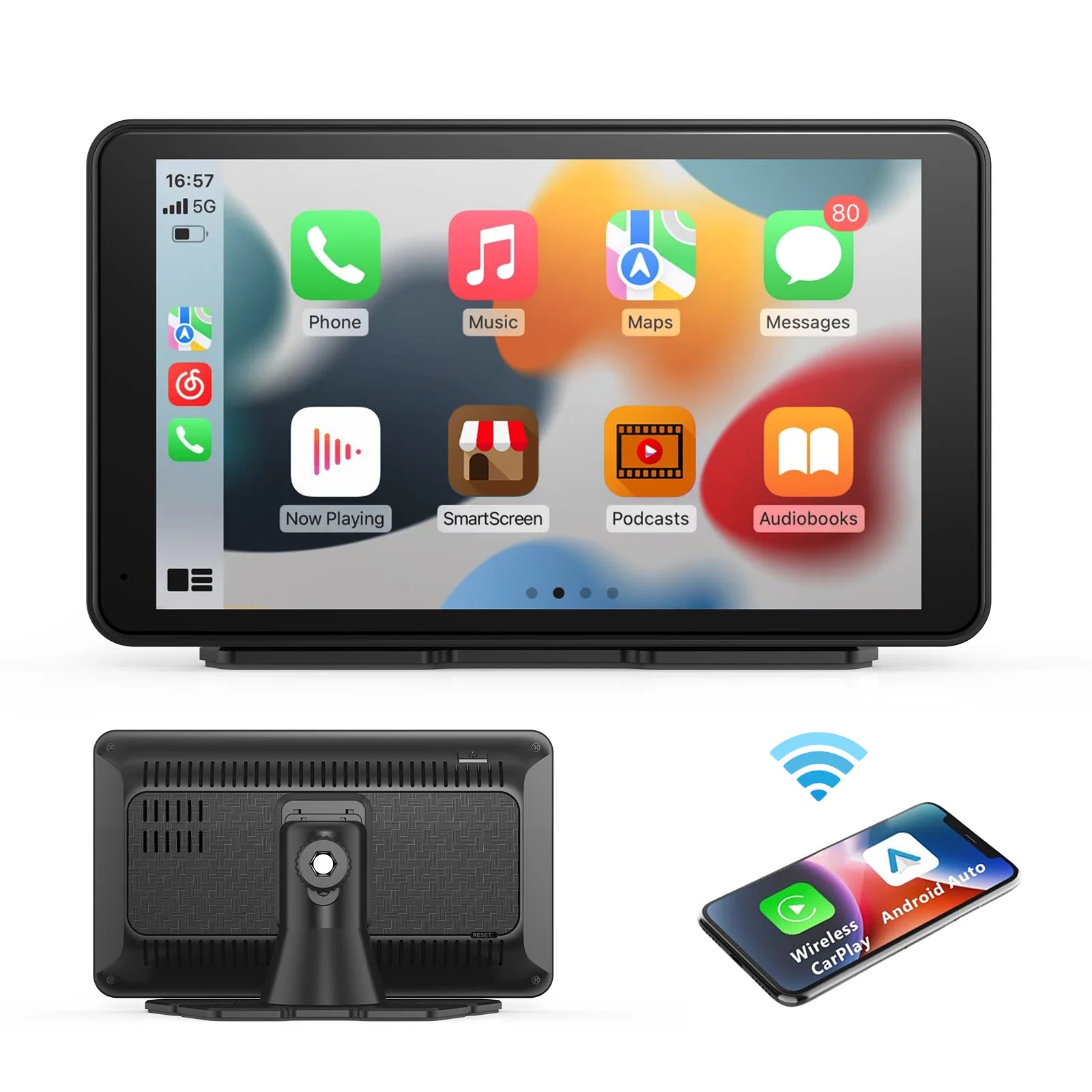 Portable Wireless CarPlay and Android Auto 4k Screen - Autoxmatch