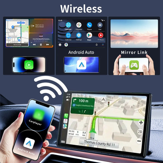 Portable Wireless CarPlay and Android Auto 4k Screen - Autoxmatch