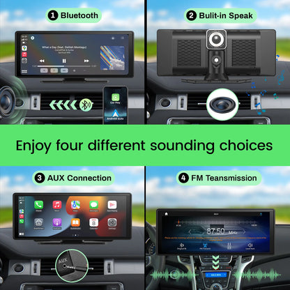 Portable Wireless CarPlay and Android Auto 4k Screen - Autoxmatch