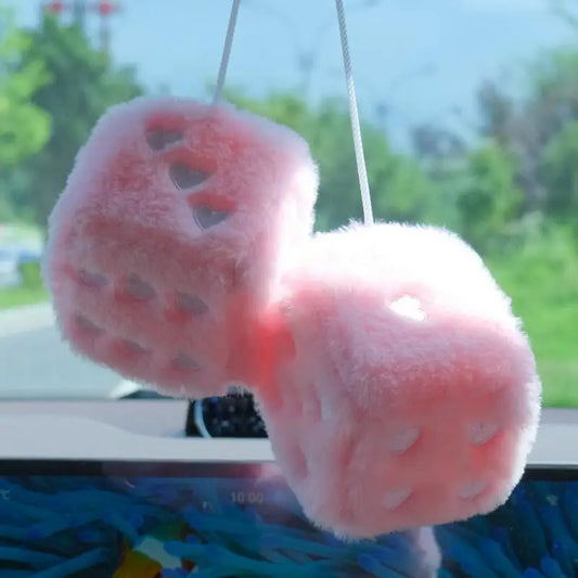 Dice Car Ornament Pair Plush
