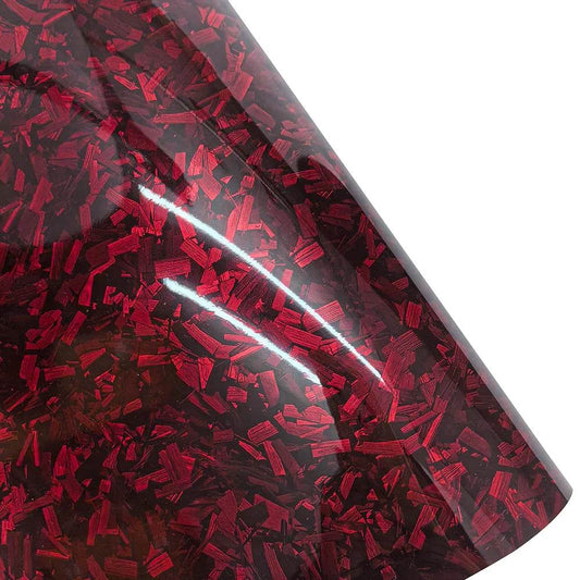 High Glossy Black Gold Silver Red Forged Carbon Fiber Stickers - Autoxmatch