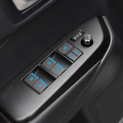 18Pcs/set Car Luminous Door Window Lift Button Stickers - Autoxmatch