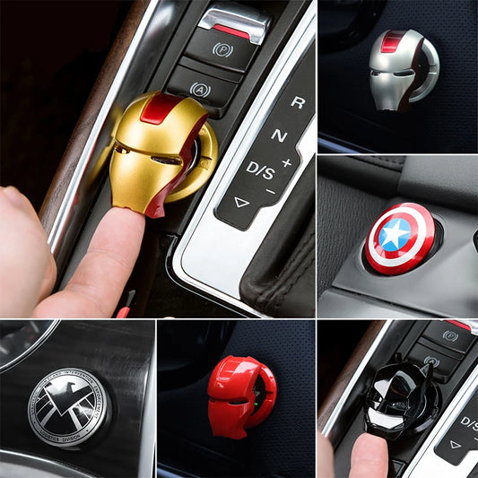 Iron Man Spider Man Car Ignition Start Switch Button