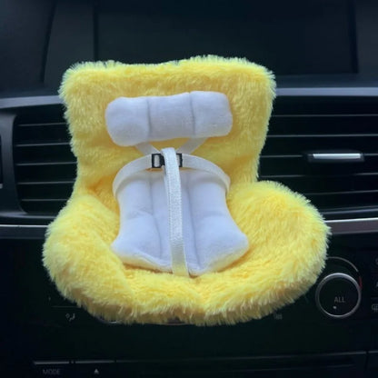 Labubu Doll Car Safety Seat Interior Styling - Autoxmatch