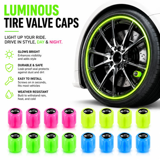 Luminous Tire Valve Caps