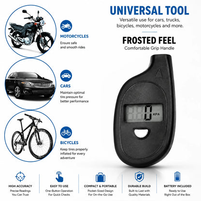 Mini Digital Tire Pressure Gauge Keychain