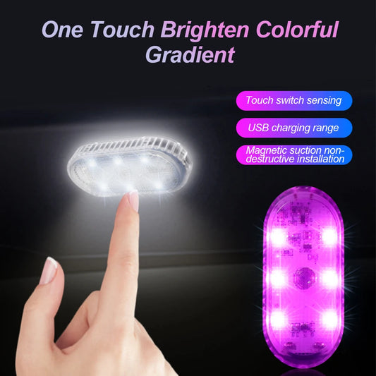 Multi Color Wireless Car Touch Roof LED Light