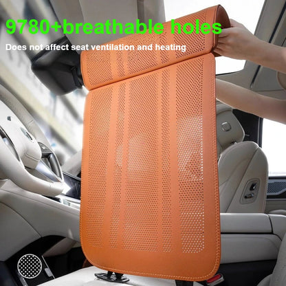 Orange Car Seat Extended Footrest Driver and Passenger Leg Rest