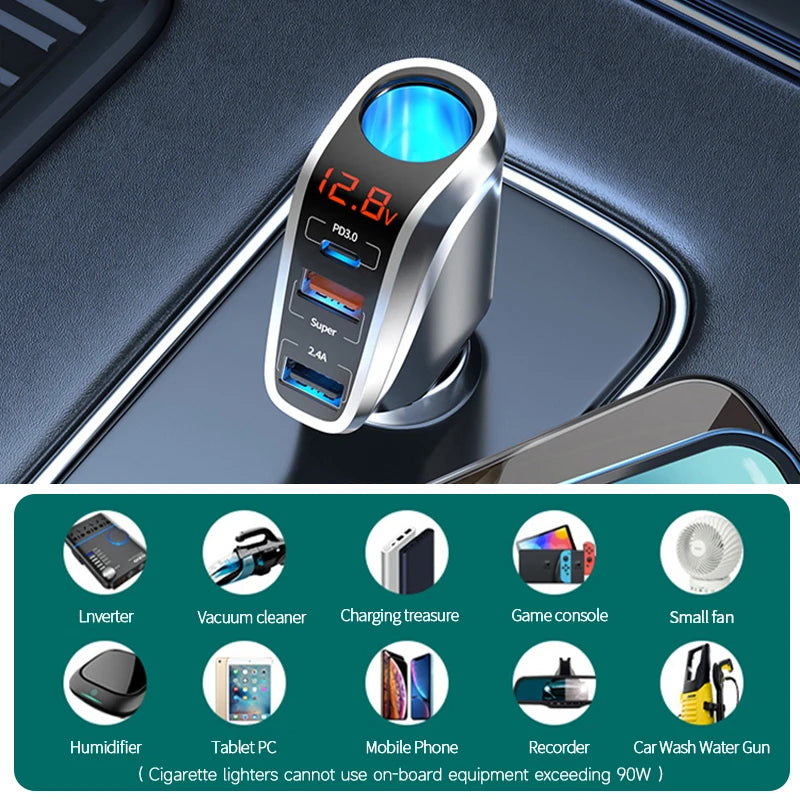 Quick Car Cigarette Lighter & Mobile Charger