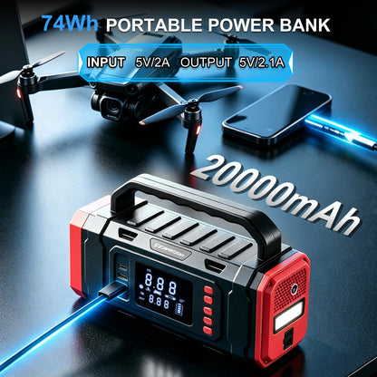 Autoxmatch Paiviroku 6-in-1 Car Jump Starter with Vacuum Cleaner