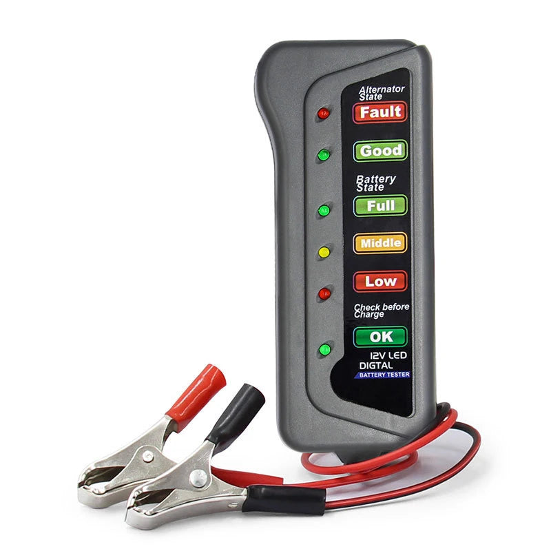 Mini Digital 12V Car Battery & Alternator Tester