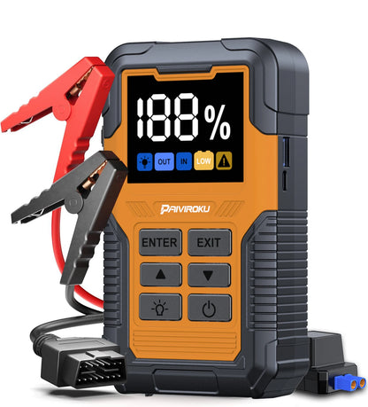 Autoxmatch Paiviroku OBD2 Diagnostic Tool with 5000A Jump Starter