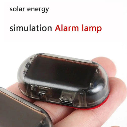Car Solar Powered Fake Warning Security Light LED - Autoxmatch