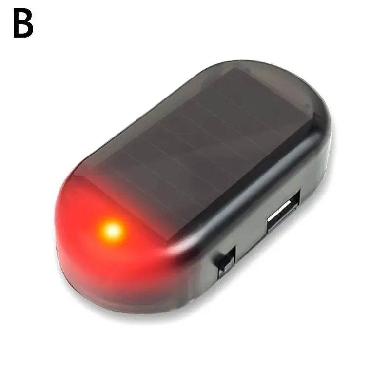 Car Solar Powered Fake Warning Security Light LED - Autoxmatch