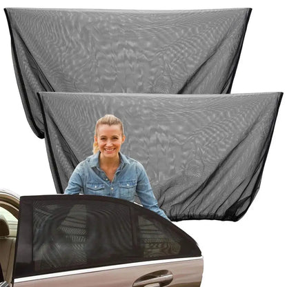 Universal Car Sunshade Mesh Curtain