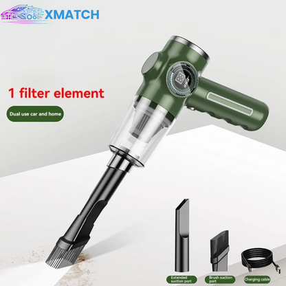 Wireless Car Vacuum Cleaner 5-in-1 Green 