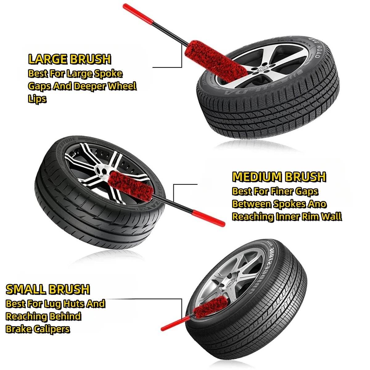 Auto Wheel Detailing Brush - Autoxmatch