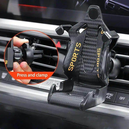 Car Racing Seat Phone Holder – Sleek & Adjustable Mount for Ultimate Driving Convenience - Autoxmatch