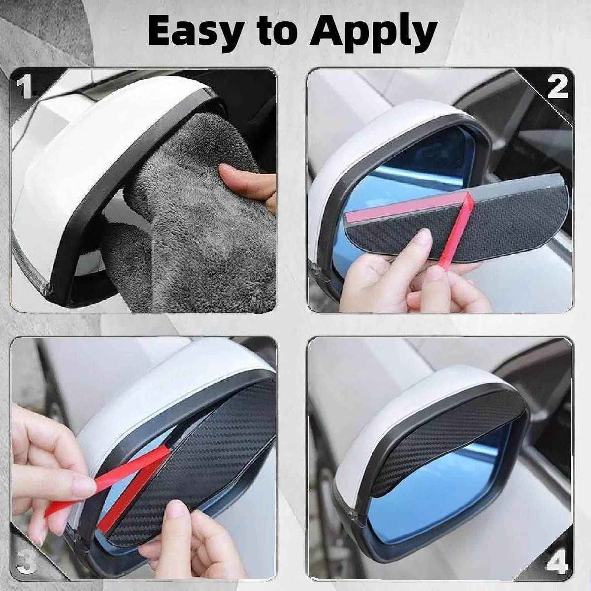 Car Rearview Mirror Rain Shield 2pcs - Autoxmatch