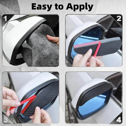 Car Rearview Mirror Rain Shield 2pcs - Autoxmatch