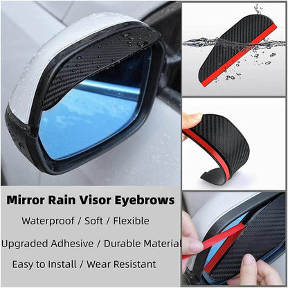 Car Rearview Mirror Rain Shield 2pcs - Autoxmatch
