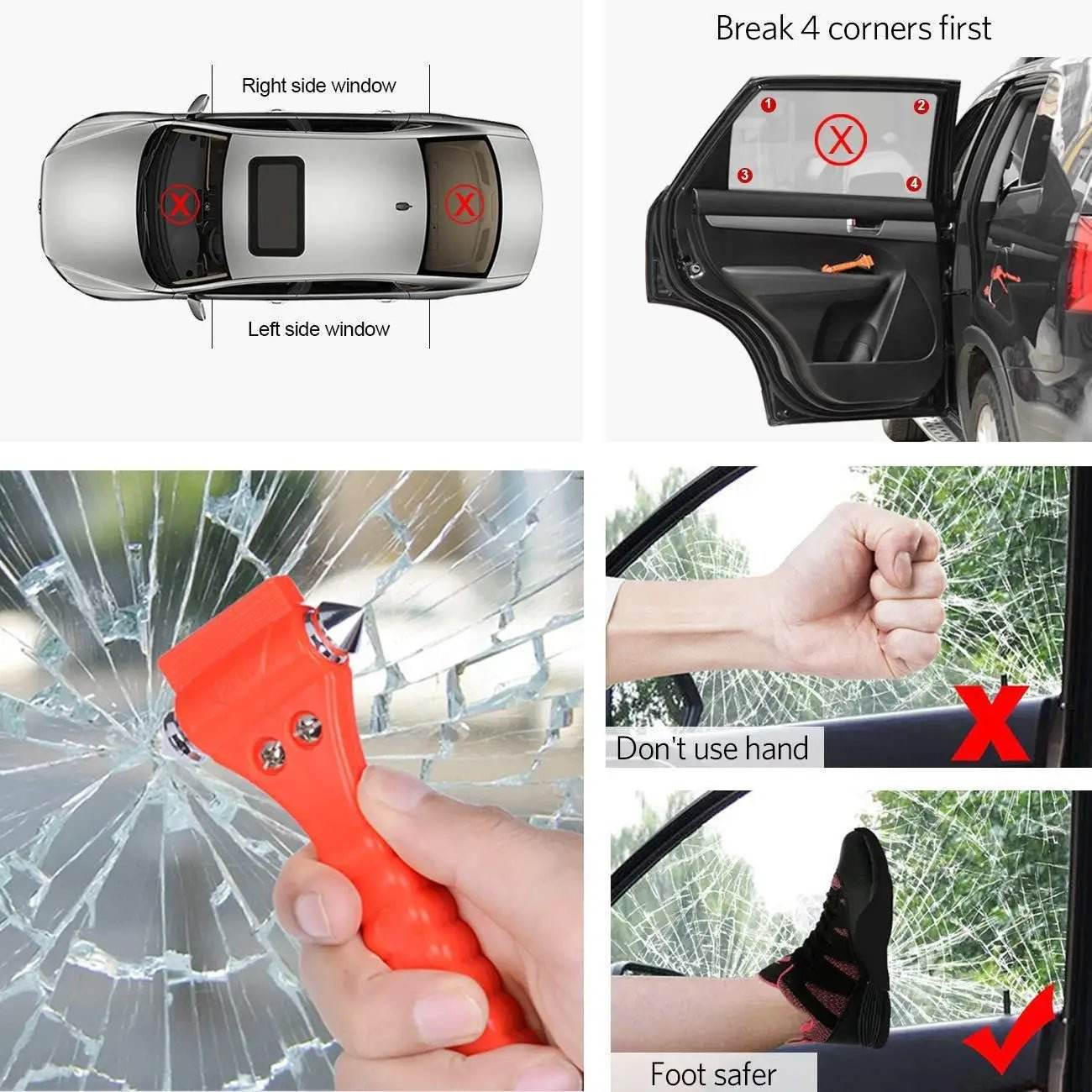 Car Safety Emergency Window Breaker and Seat Belt cutter - Autoxmatch