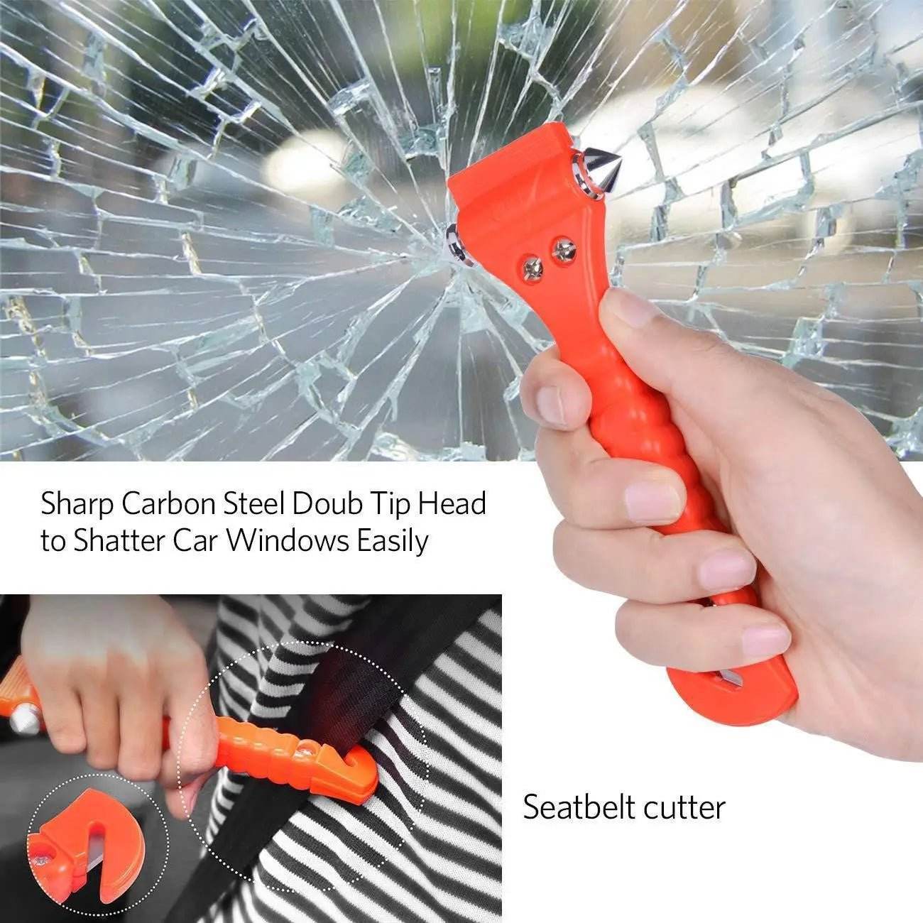 Car Safety Emergency Window Breaker and Seat Belt cutter - Autoxmatch