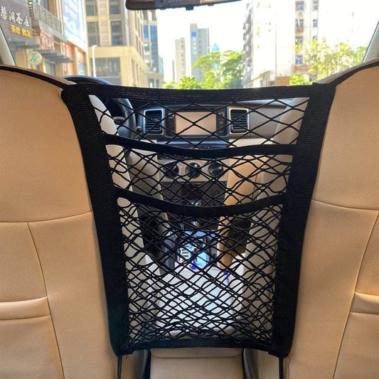 Car Storage Net Bag Between Seats - Autoxmatch
