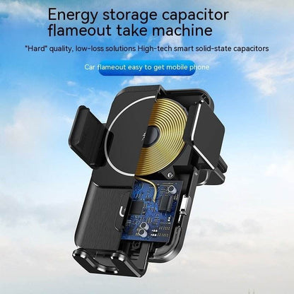 Car Wireless Charger & Mobile Phone Holder - Fast Charging, Secure Mount - Autoxmatch