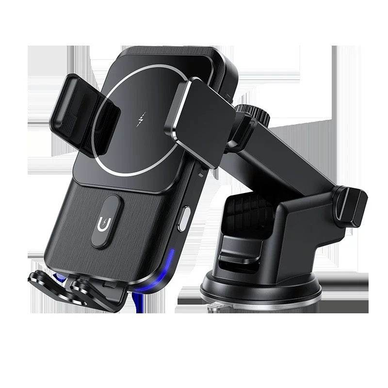Car Wireless Charger & Mobile Phone Holder - Fast Charging, Secure Mount - Autoxmatch