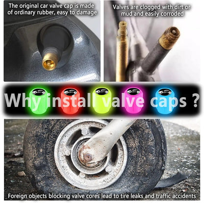 Luminous Tire Valve Caps