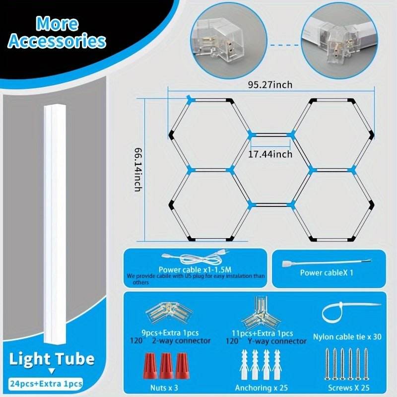 LED Hexagon Garage Lights - Autoxmatch