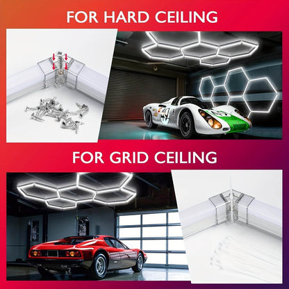 LED Hexagon Garage Lights - Autoxmatch