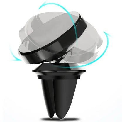 magnetic car mount onto a car's air vent.