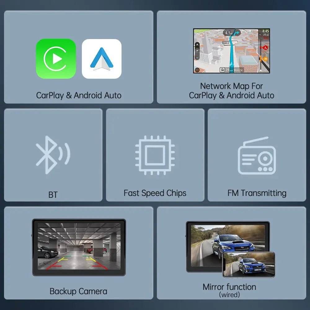Multimedia Car Video Player | HD Touchscreen, Bluetooth, and GPS Integration - Autoxmatch