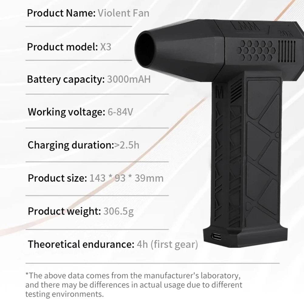 Powerful Air Blower- Mini Turbo Jet Fan - Autoxmatch