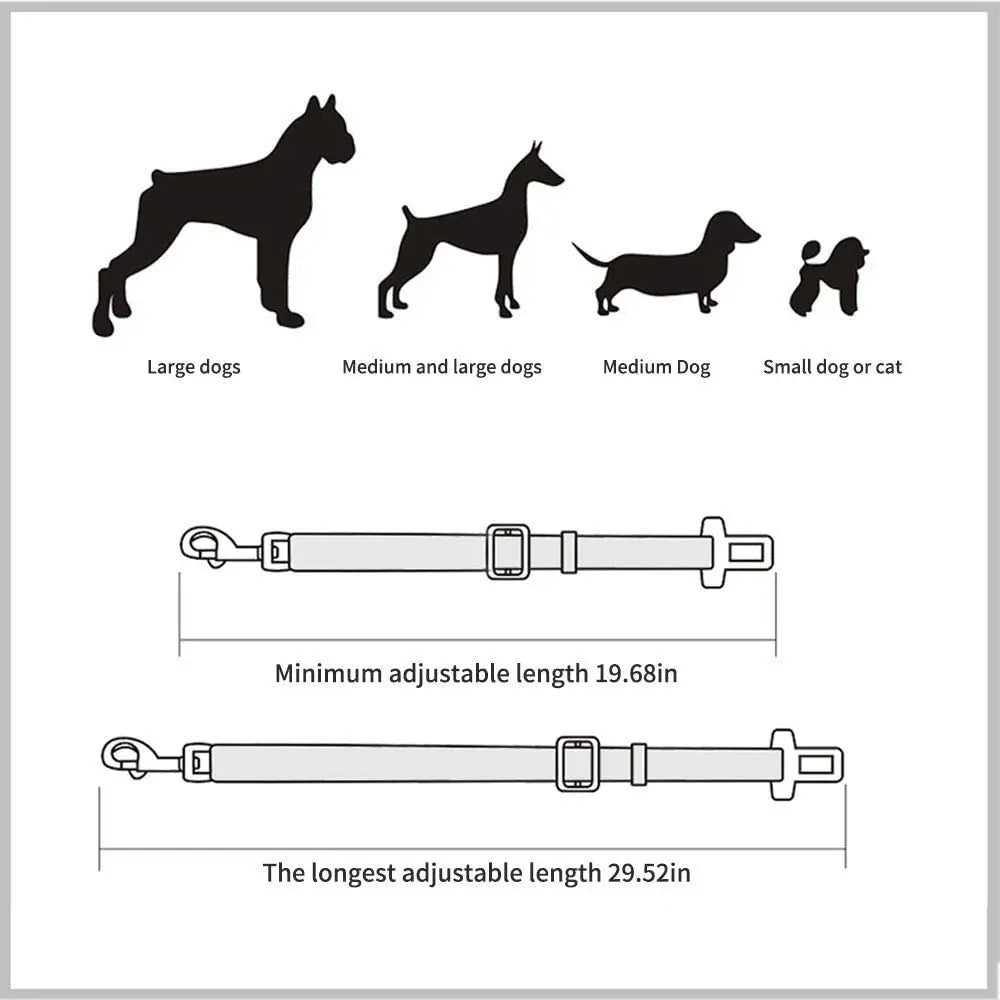 Adjustable Pet Cat Dog Car Seat Belt - Autoxmatch
