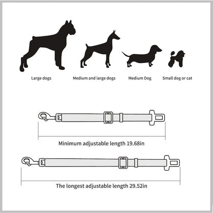 Adjustable Pet Cat Dog Car Seat Belt - Autoxmatch