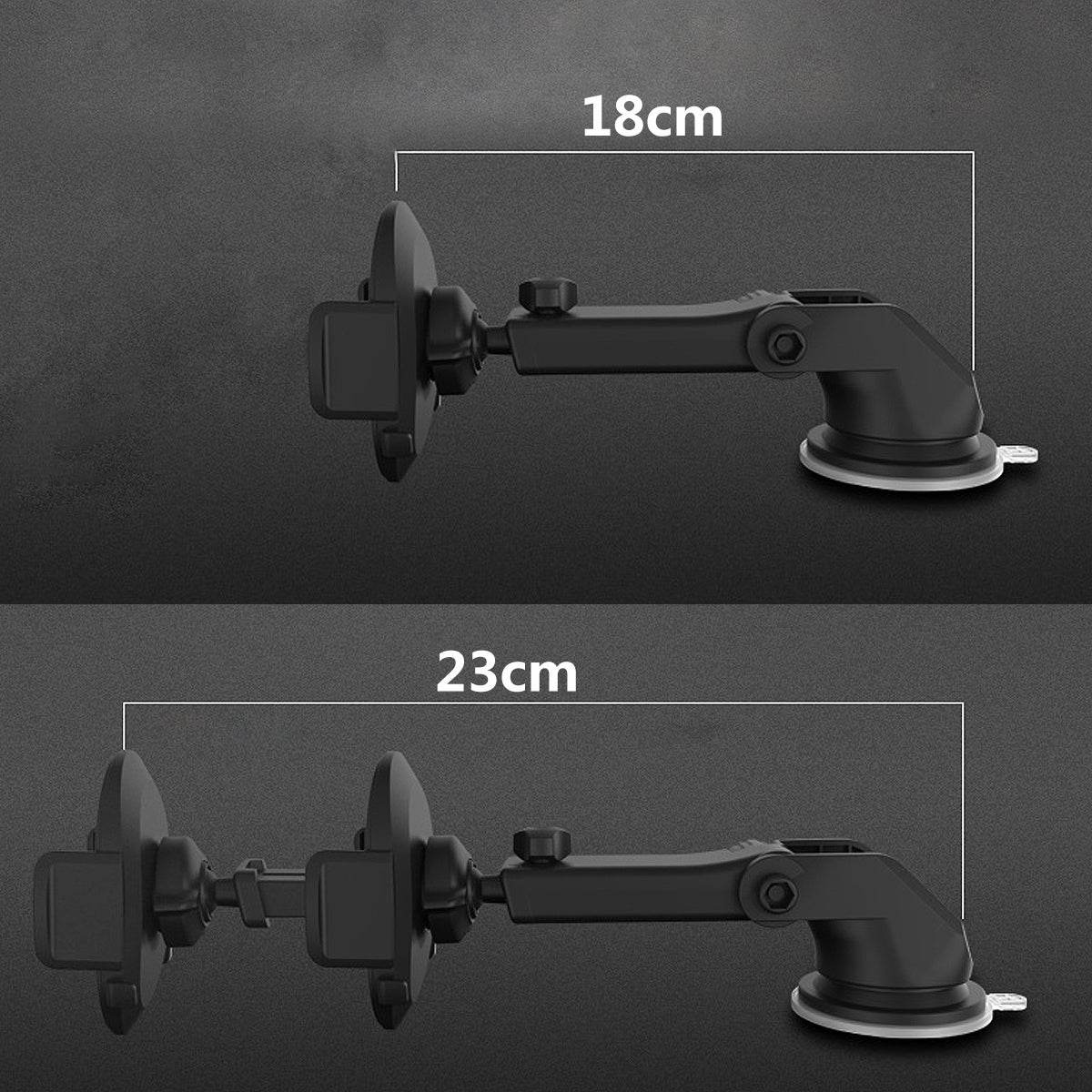Telescopic Long Arm Car Phone Holder with Dashboard Suction Cup - Autoxmatch